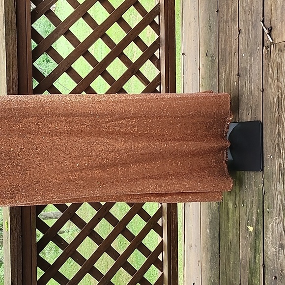 THREAD COPPER ROSE SEQUIN FORMAL GOWN-CRISS CROSS BACK, NWT - Picture 5 of 13